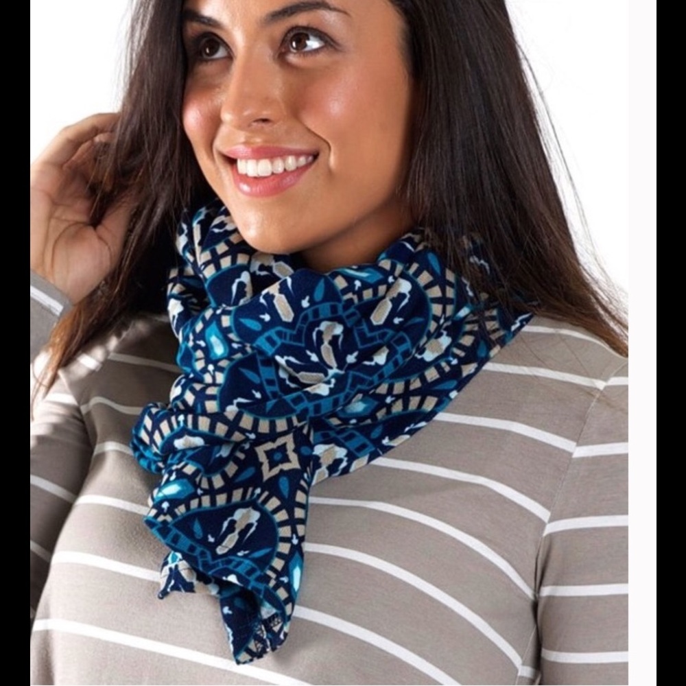 Waterfall Vest-Blue Tile Print (S/M/L)